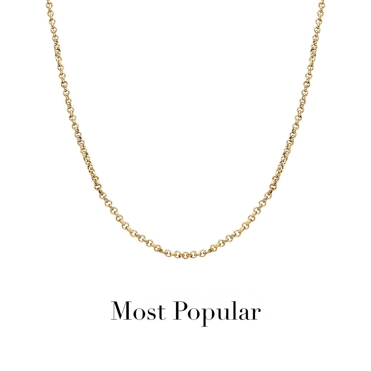 Layering Box Chain Necklace (Gold)