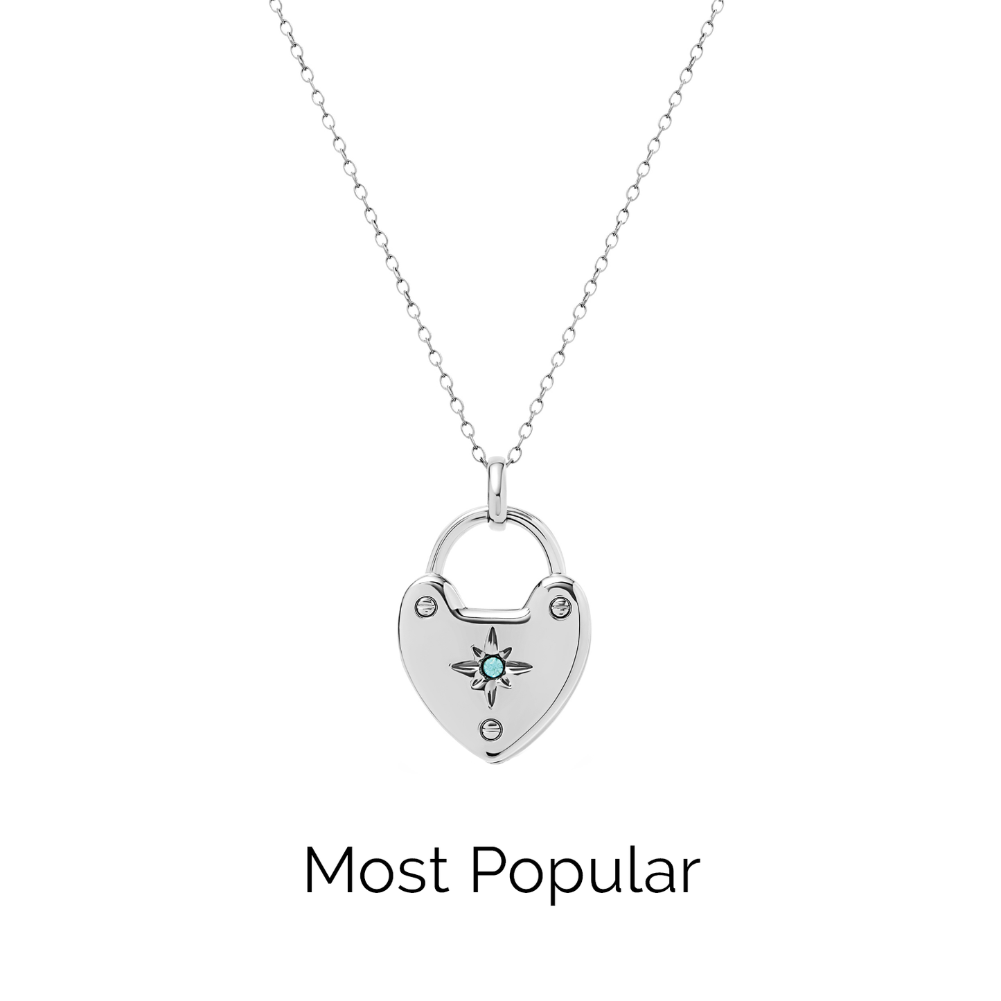Photo Love Locket Necklace (Silver)