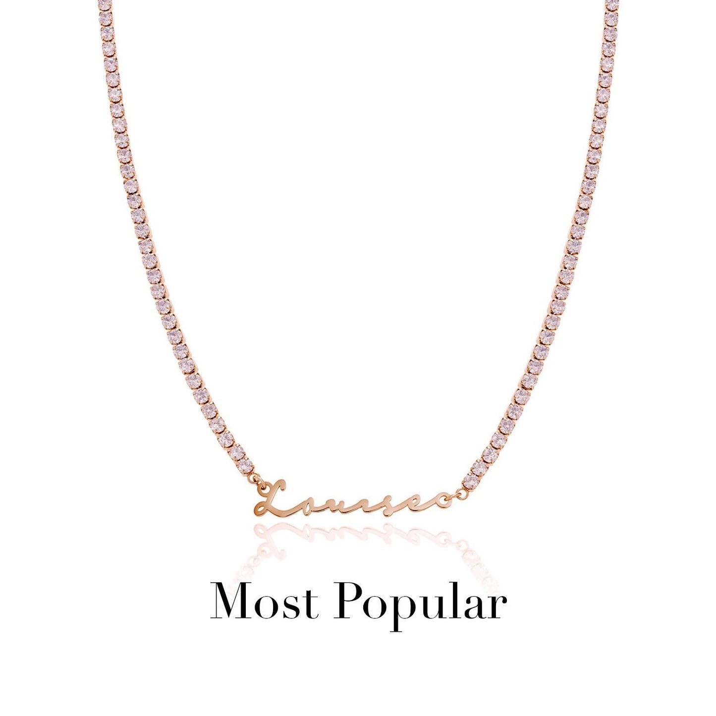 Signature Name Necklace - Rose Gold