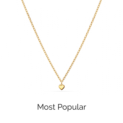 Fine Single Charm Necklace (Gold)
