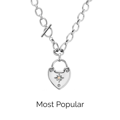 Photo Love Locket Necklace (Silver)