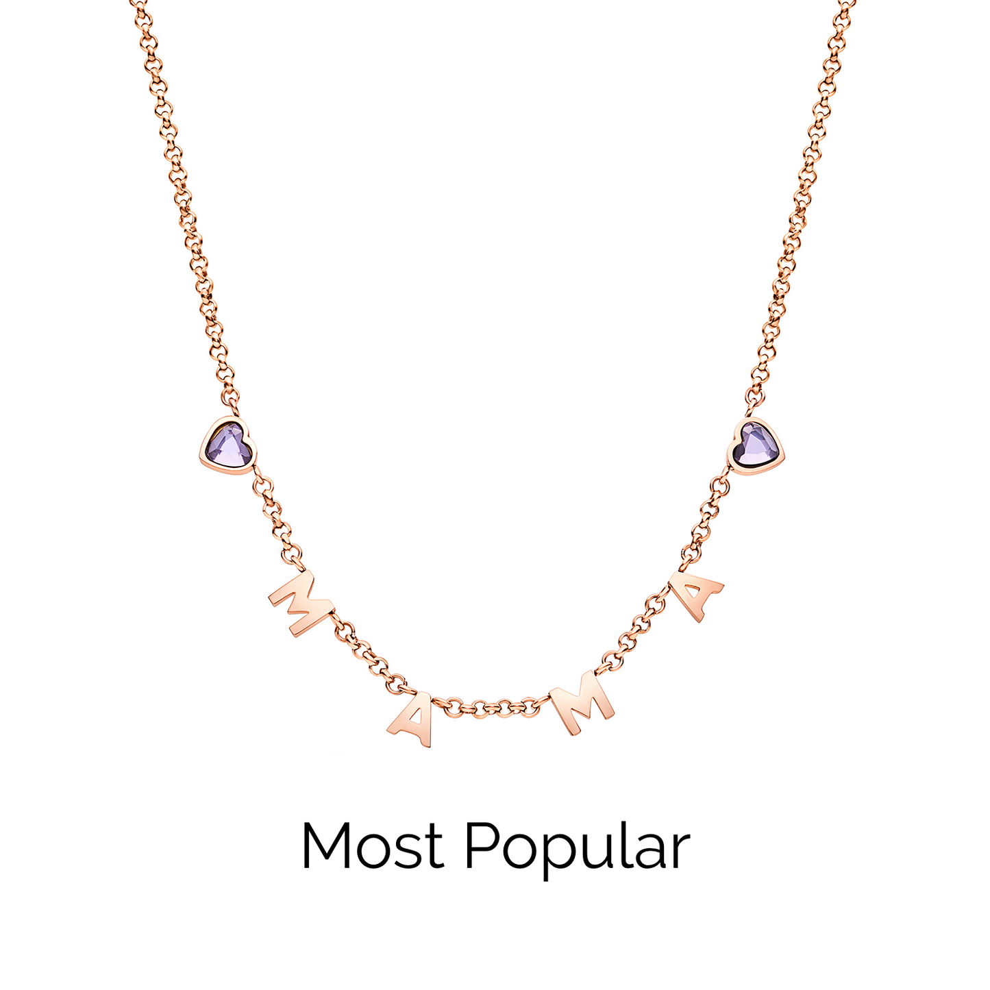 Made Mine Name Necklace (Rose Gold)