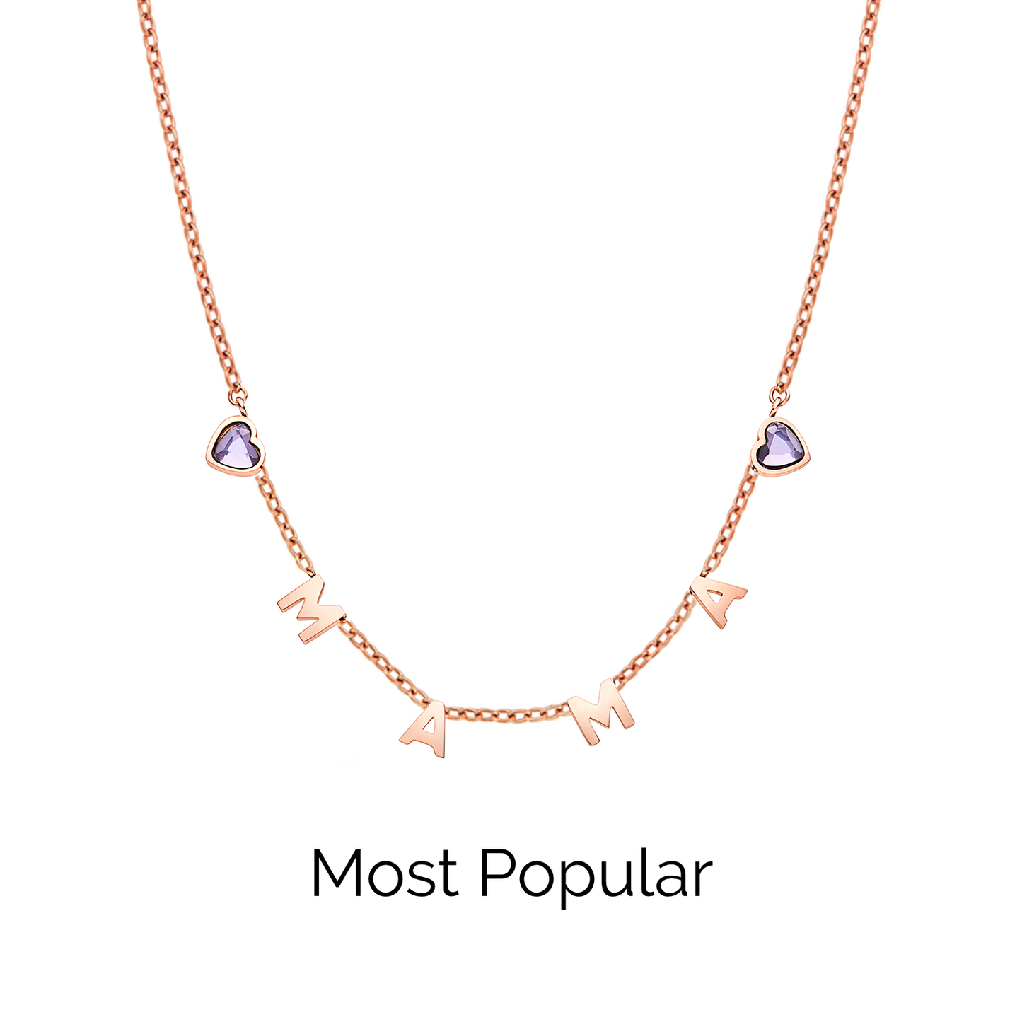 Made Mine Name Necklace - Rose Gold