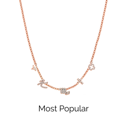 Made Mine Charm Necklace (Rose Gold)