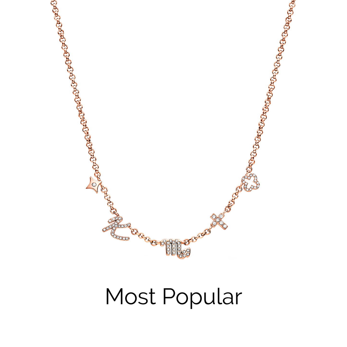 Made Mine Charm Necklace (Rose Gold)