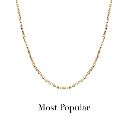Layering Box Chain Necklace (Gold)
