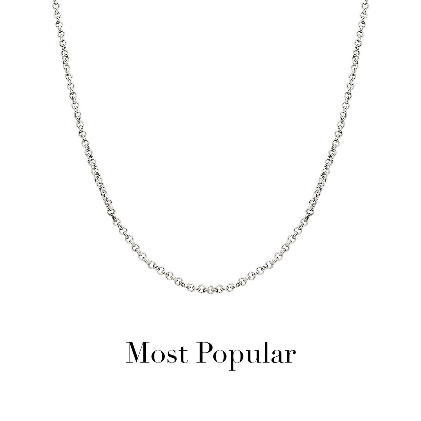 Layering Box Chain Necklace (Silver)