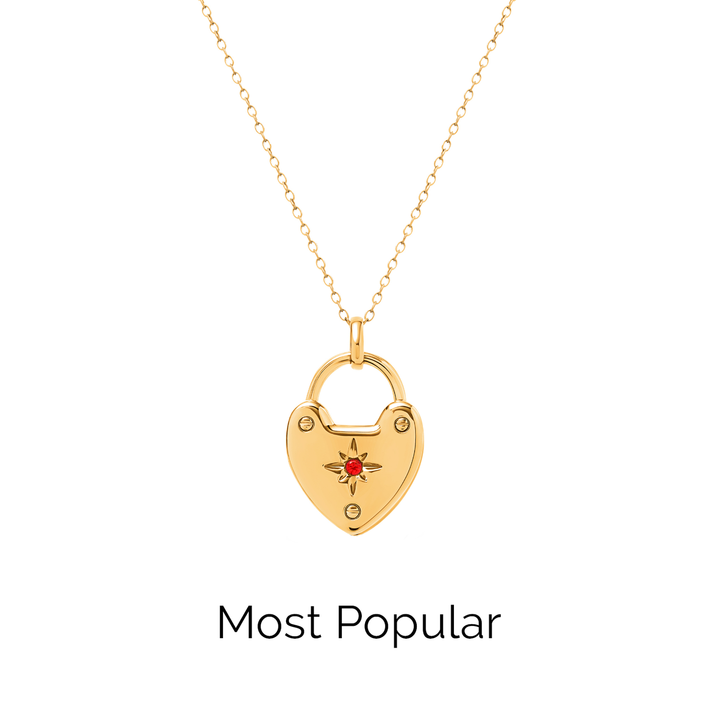 Photo Love Locket Necklace (Gold) - TEST