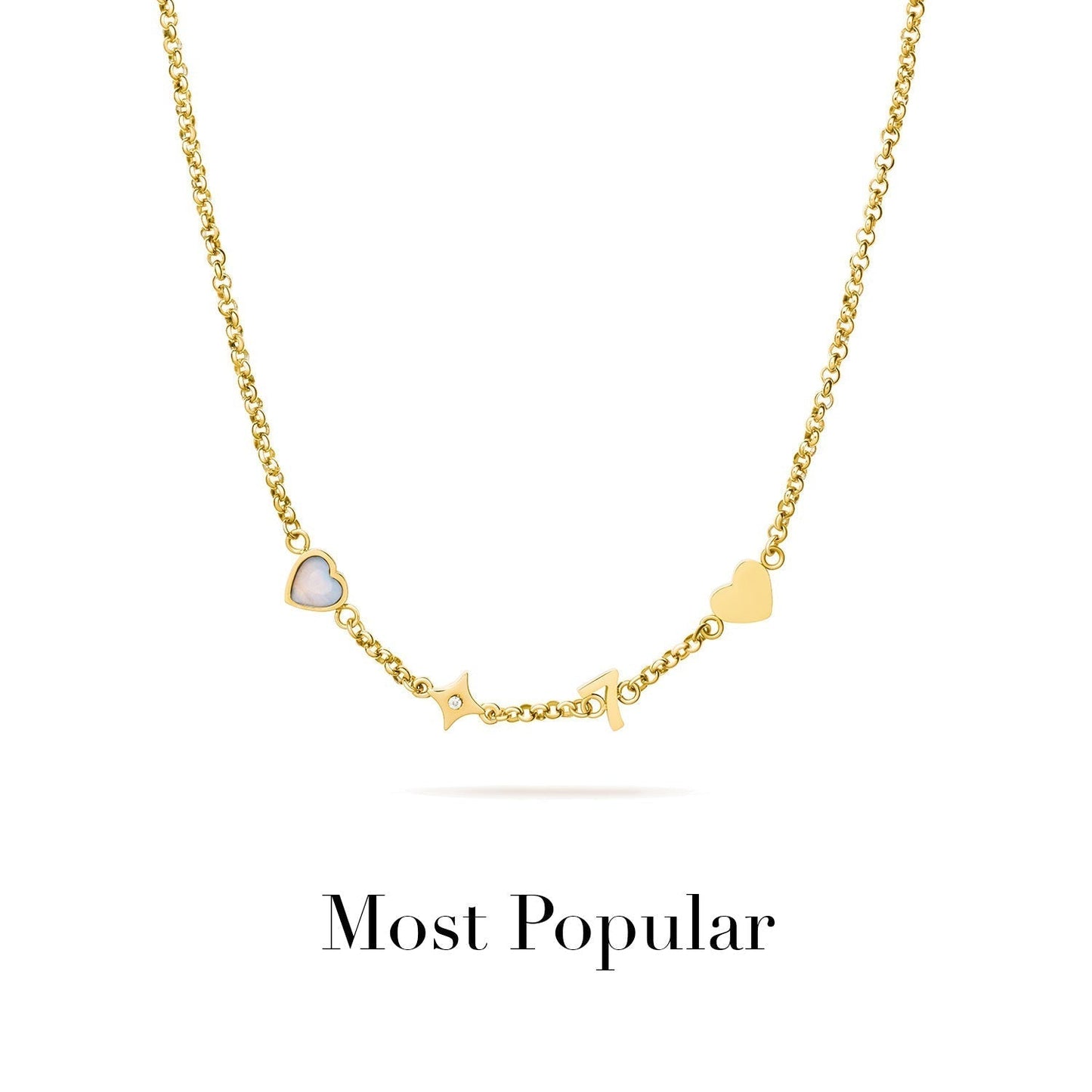 Made Mine Charm Necklace (Gold)