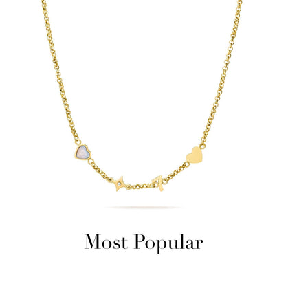 Made Mine Charm Necklace (Gold)