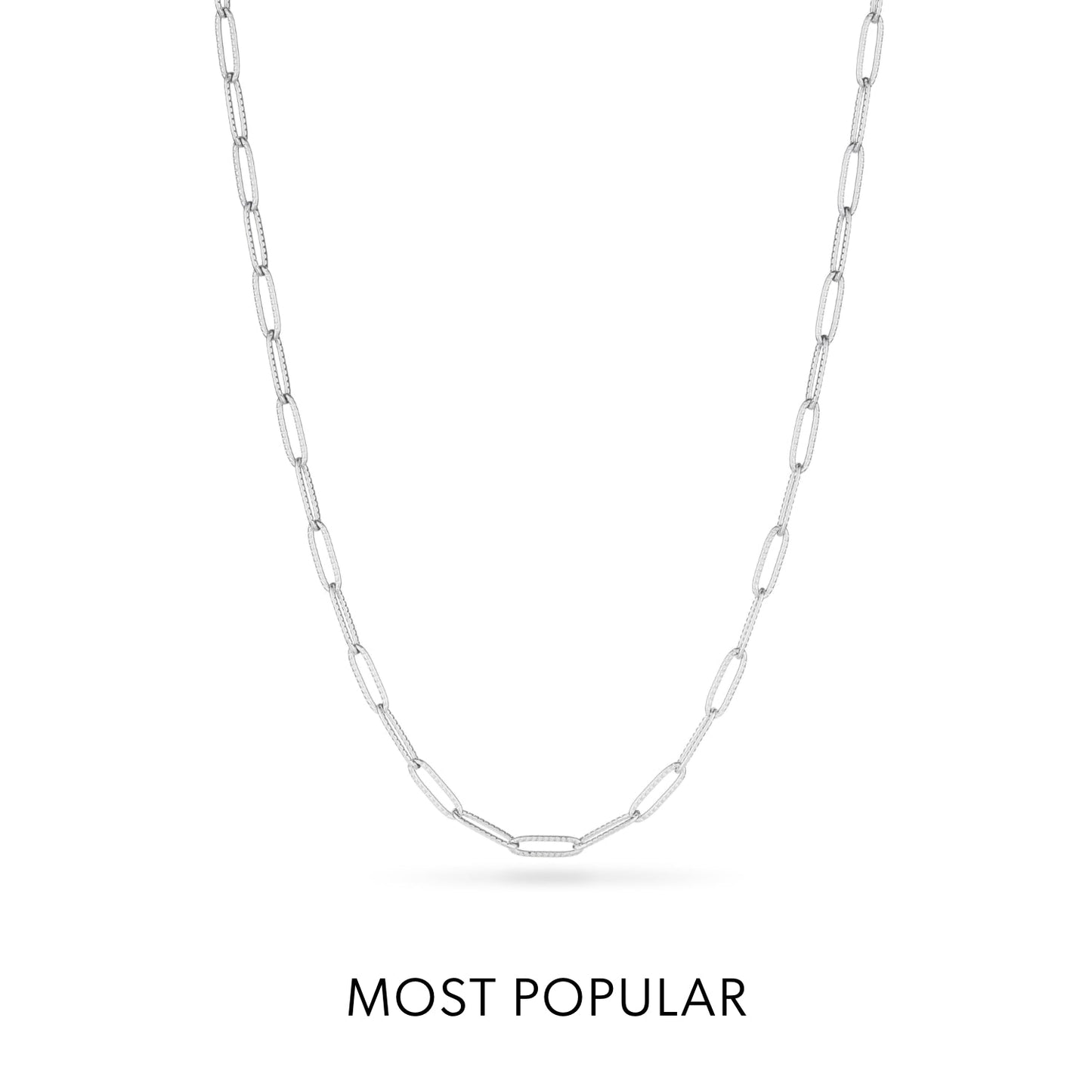 Floating Charm Heart Locket Necklace (Silver)