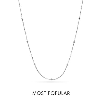 Sphere Chain Necklace (Silver)