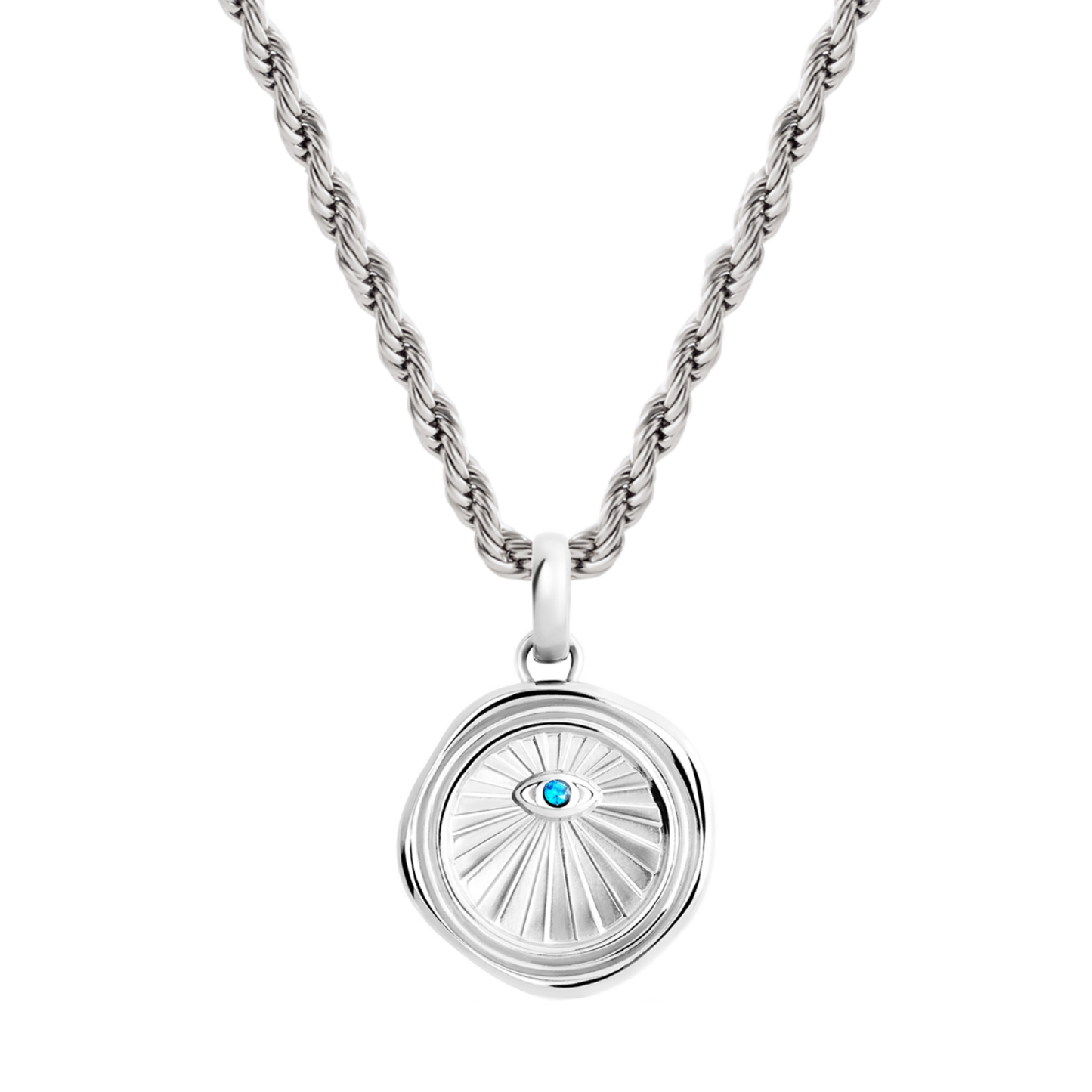 Layering Small Rope Chain Necklace (Silver)