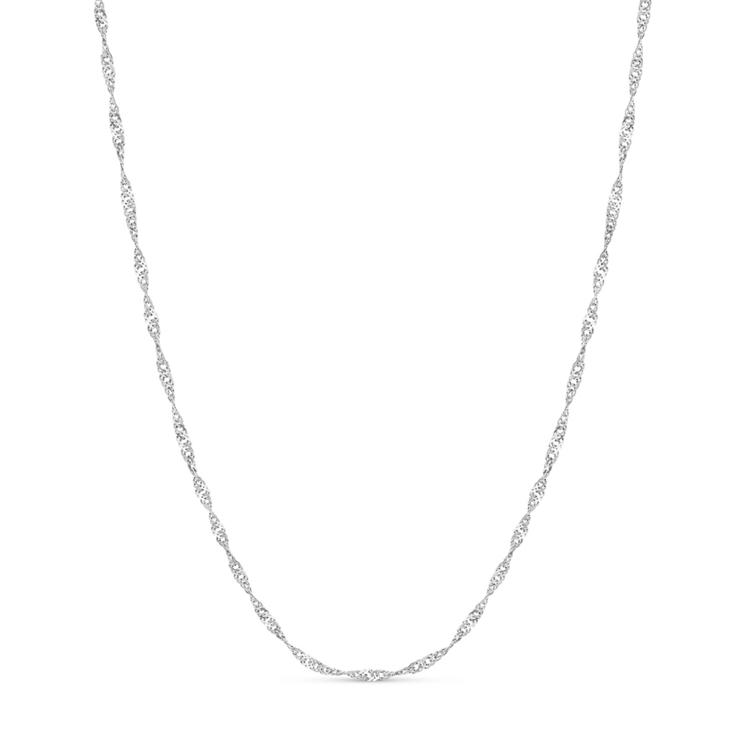 Mother of Pearl Cushion Necklace (Silver)