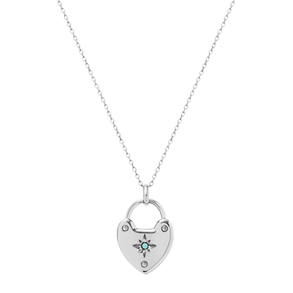 Photo Love Locket Necklace (Silver)