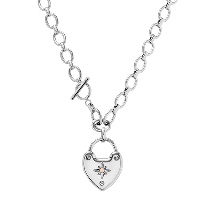 Photo Love Locket Necklace (Silver)