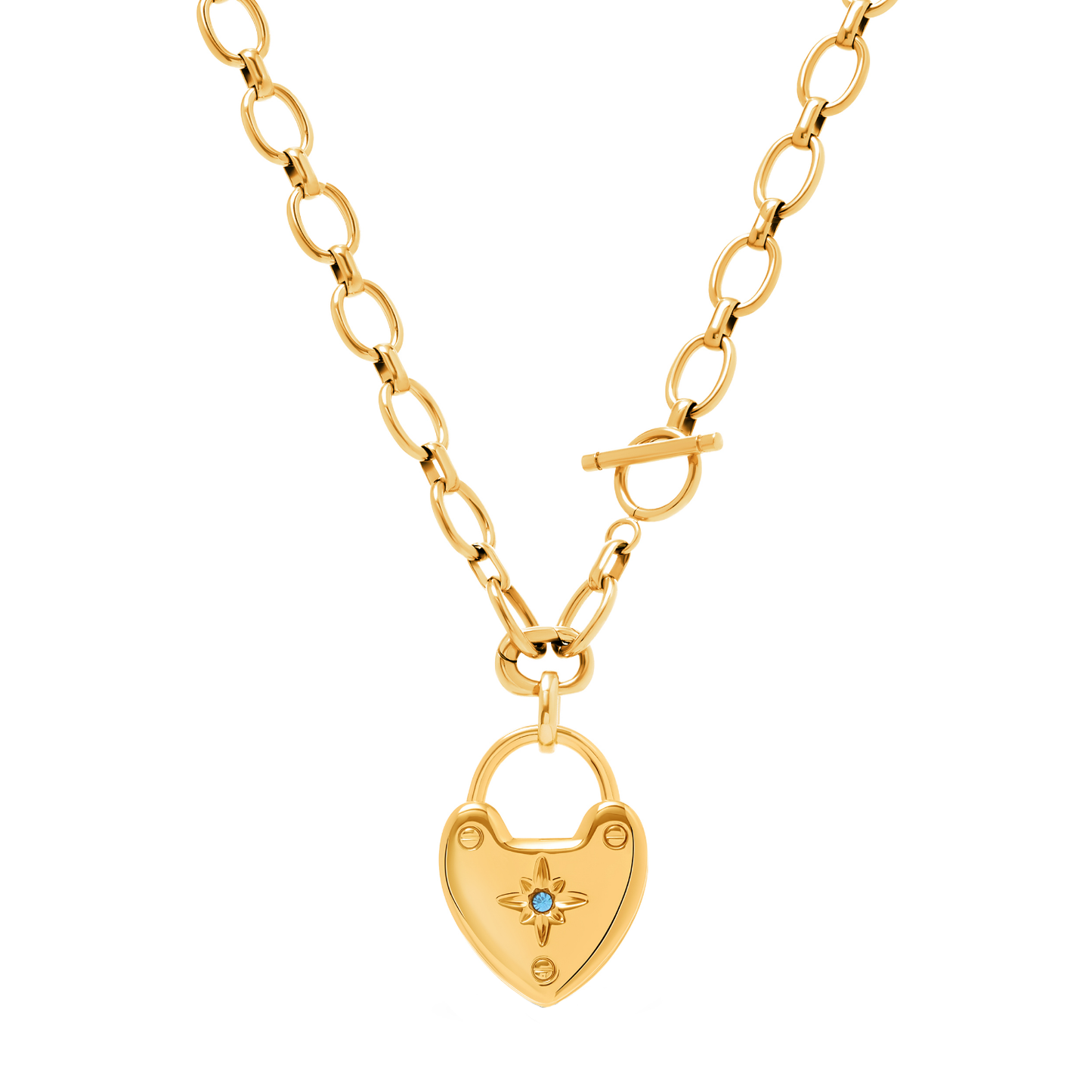 Photo Love Locket Necklace (Gold) - TEST