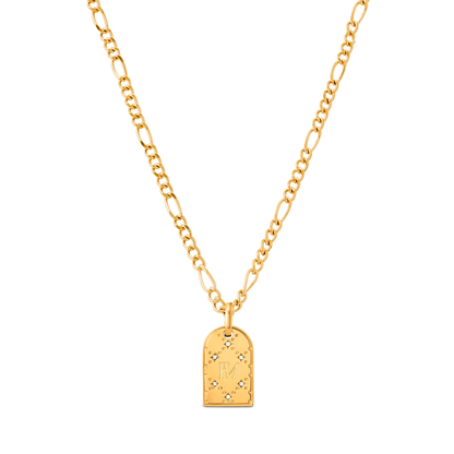 Double Monogram Necklace (Gold)