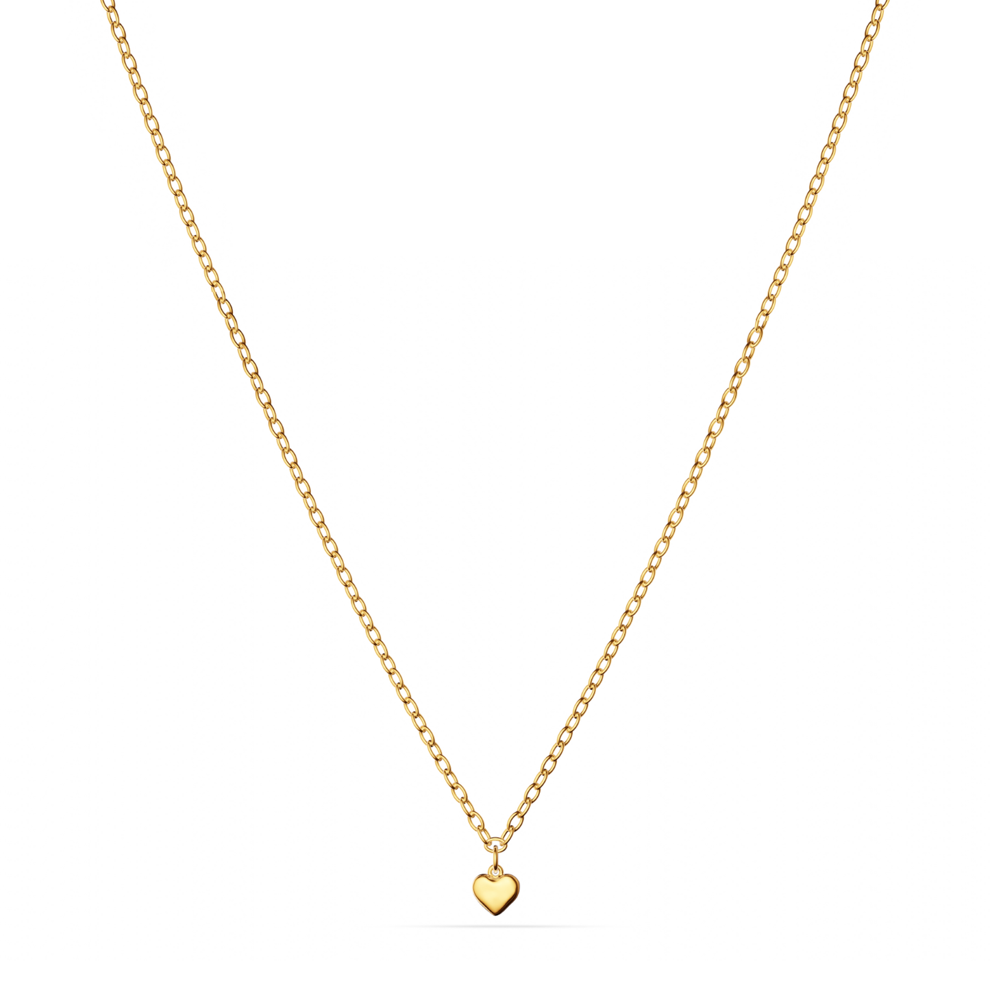 Fine Single Charm Necklace (Gold)