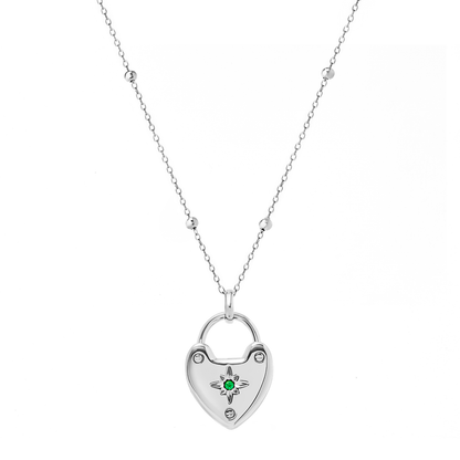 Photo Love Locket Necklace (Silver)