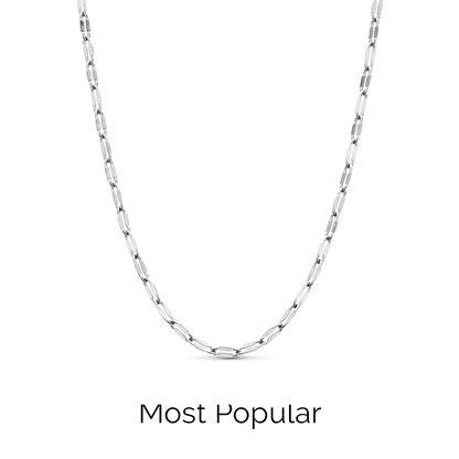 Mother of Pearl Cushion Necklace (Silver)