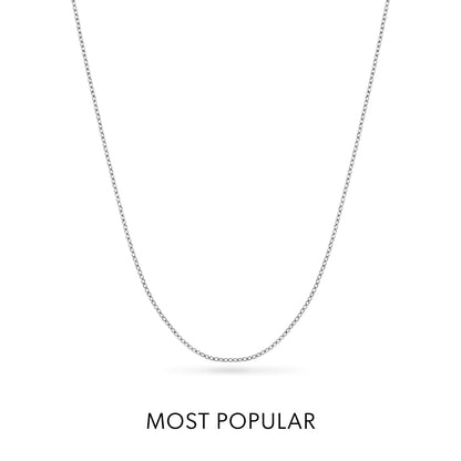 Fine Chain Necklace (Silver)