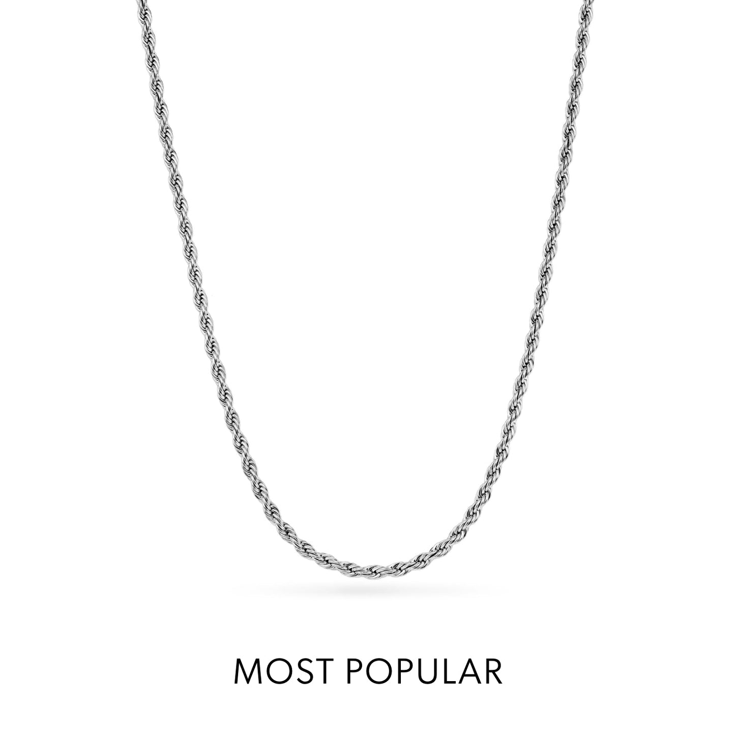 Mother of Pearl Cushion Necklace (Silver)