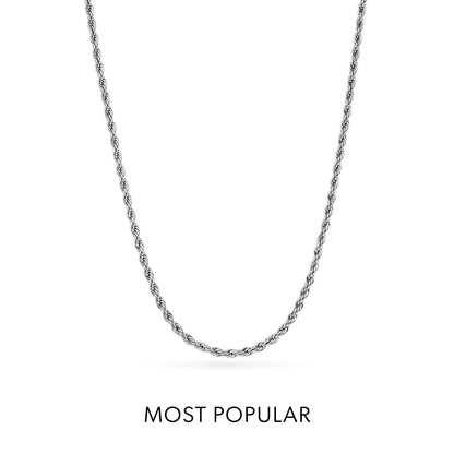 Mother of Pearl Cushion Necklace (Silver)