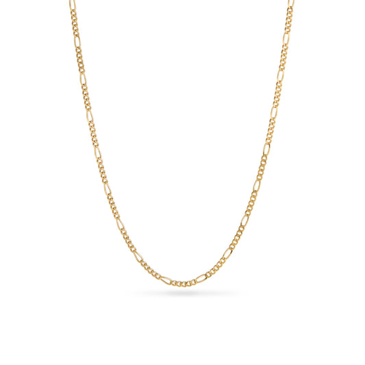 Layering Small Figaro Chain Necklace (Gold)