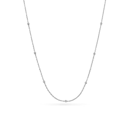 Mother of Pearl Cushion Necklace (Silver)