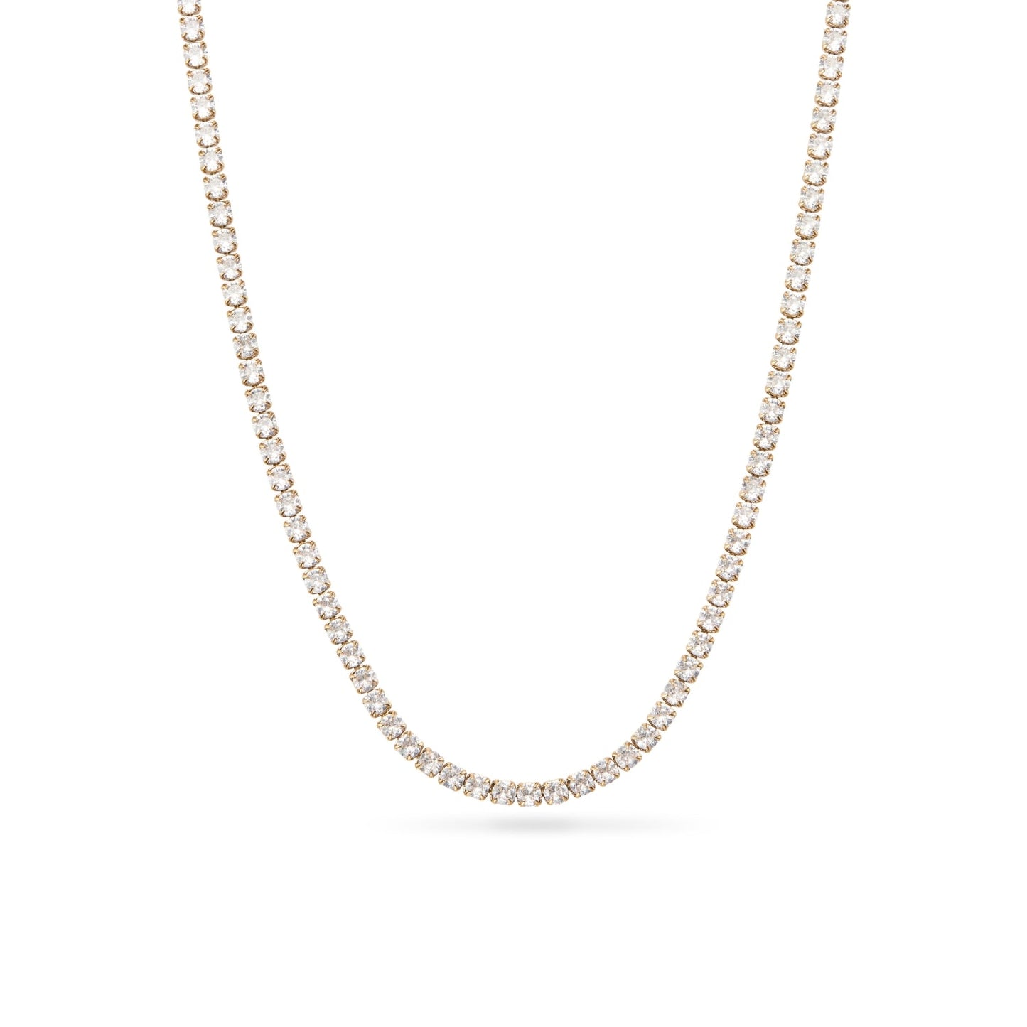 Floating Charm Cushion Locket Necklace (Gold)