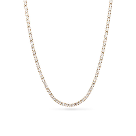 Layering Tennis Chain Necklace (Gold)