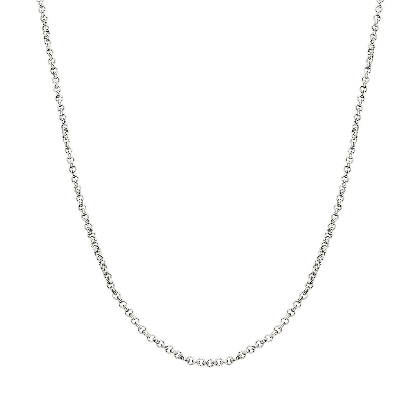 Layering Box Chain Necklace (Silver)