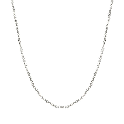 Layering Box Chain Necklace (Silver)