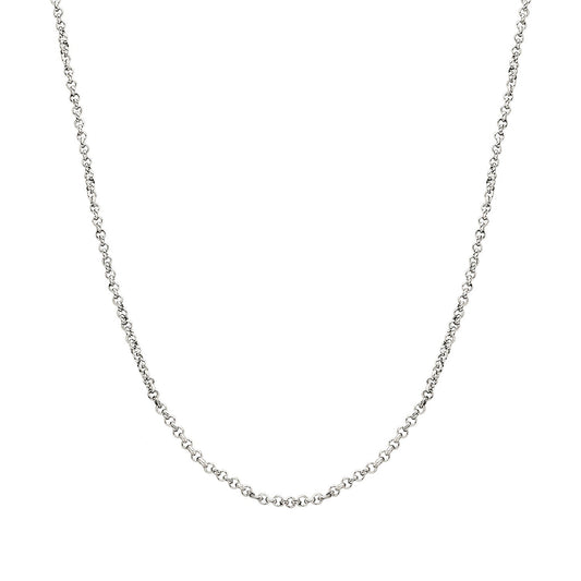 Layering Box Chain Necklace (Silver)