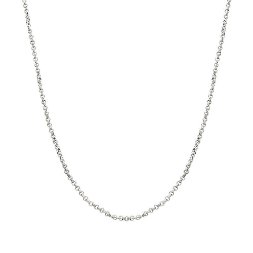 Layering Box Chain Necklace (Silver)