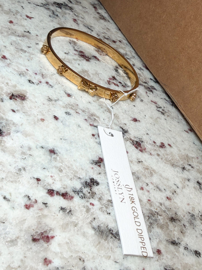 (2 Colors) The Signature Bow Bangle