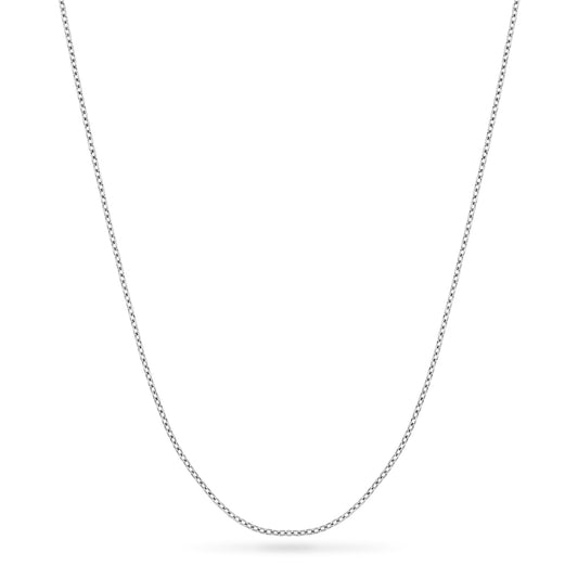 Layering Fine Chain Necklace 18-20 in (Silver) - Sterling Silver