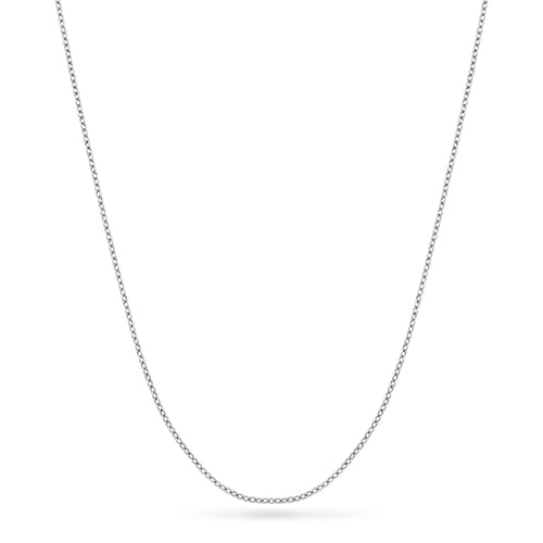 Layering Fine Chain Necklace 18-20 in (Silver) - Sterling Silver