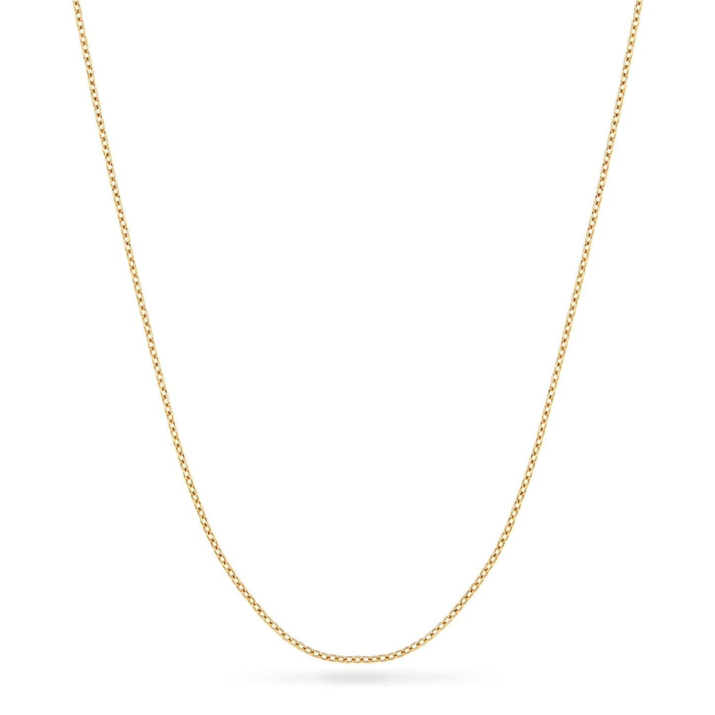 Fingerprint Moon & Star Tag Necklace (Gold)