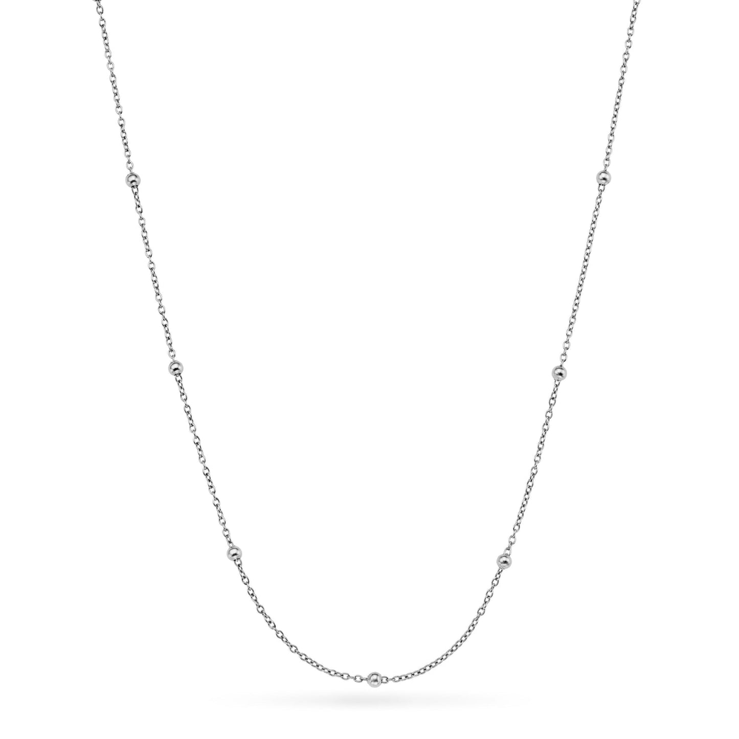 Mother of Pearl Cushion Necklace (Silver)
