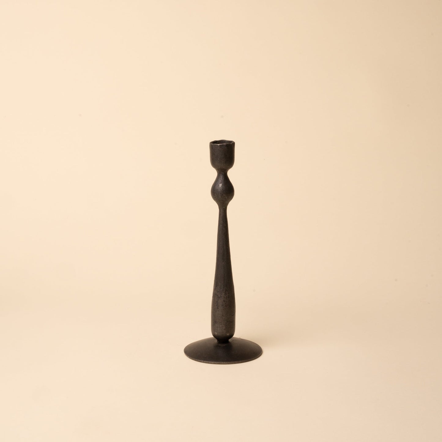 Forged Iron Ball Candle Holders