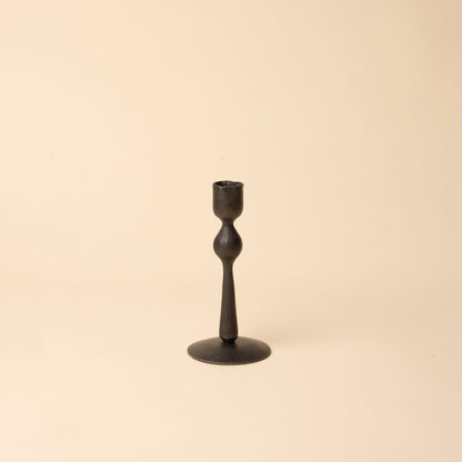 Forged Iron Ball Candle Holders