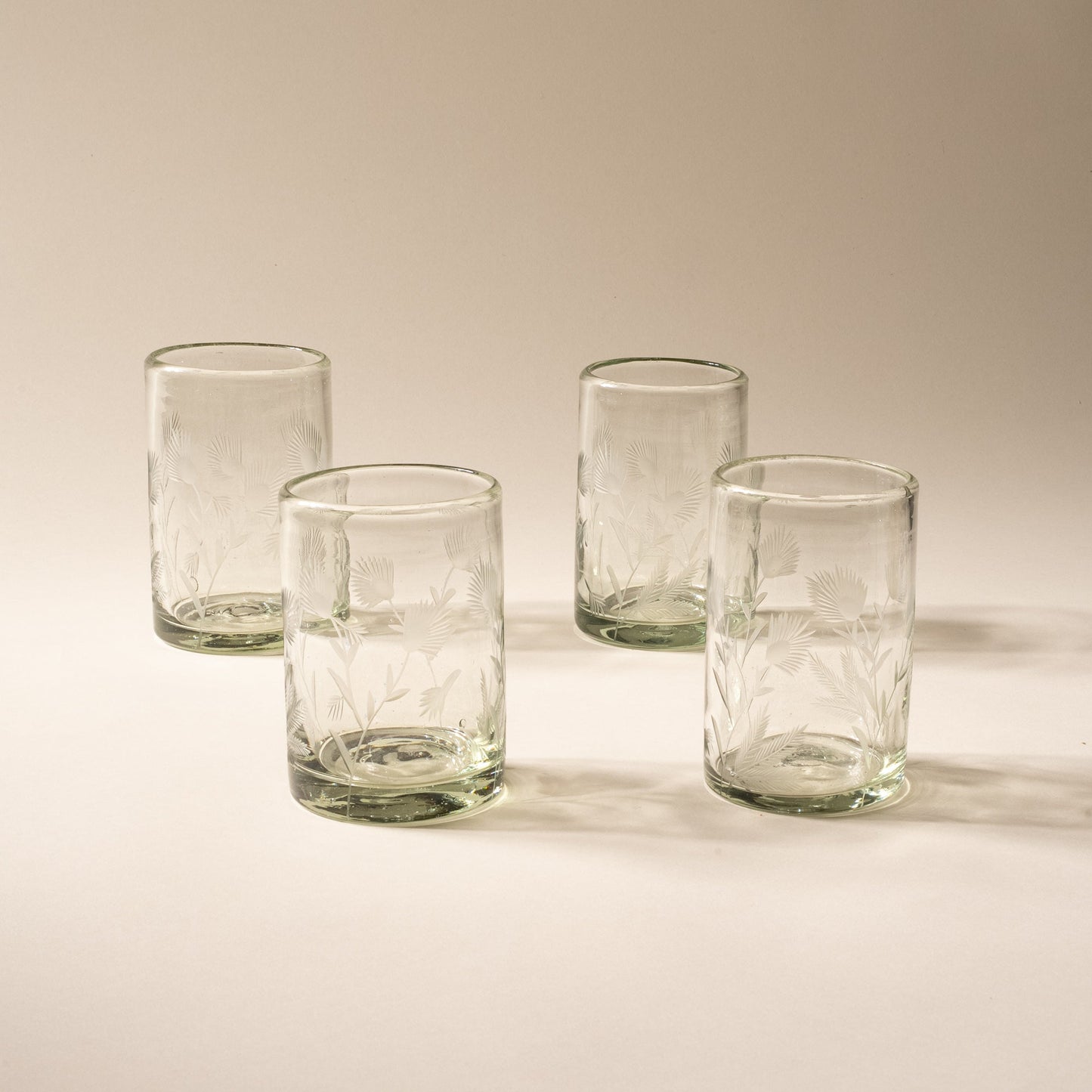 Etched Thistle Glassware