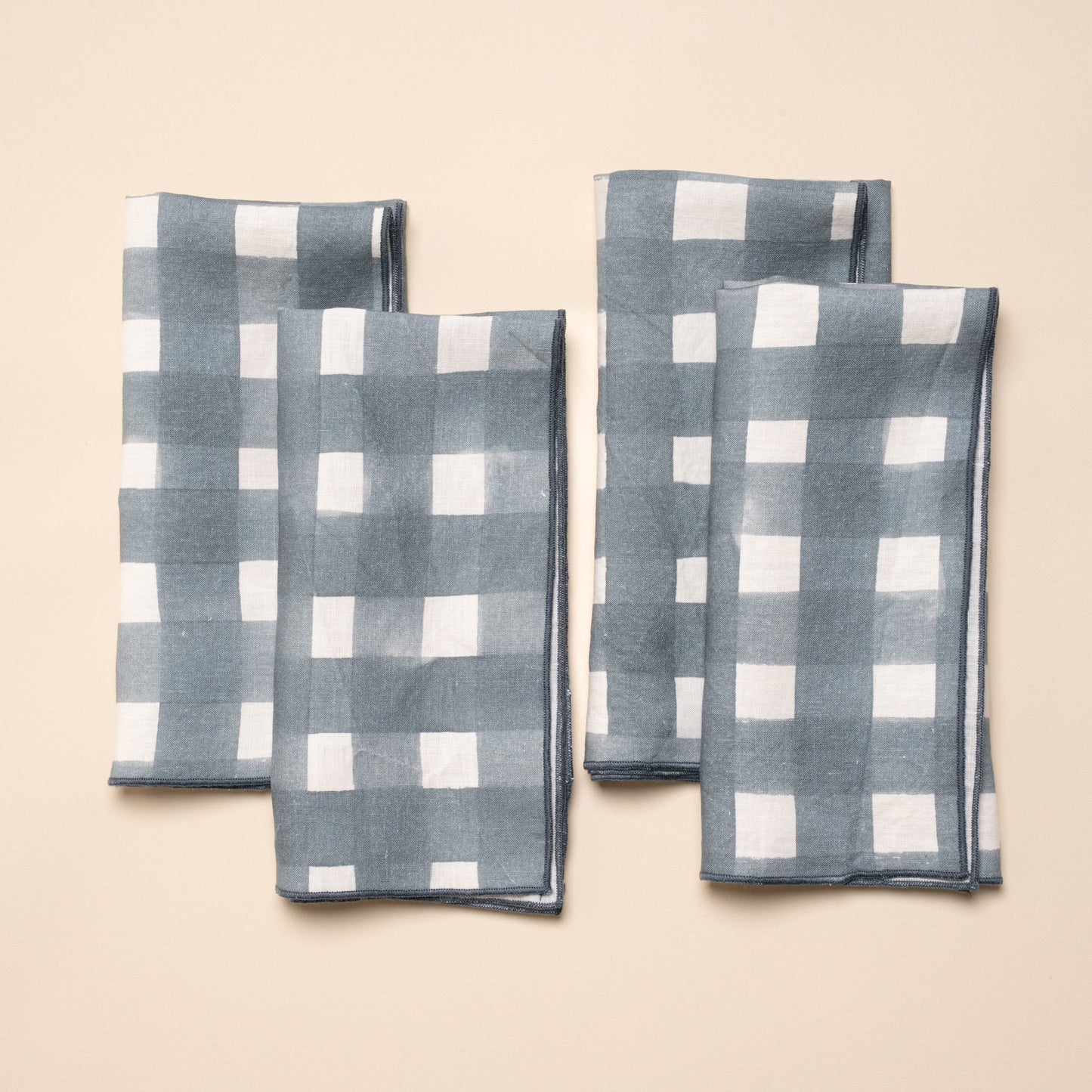 Crosshatch Linen Napkins, Set of 4