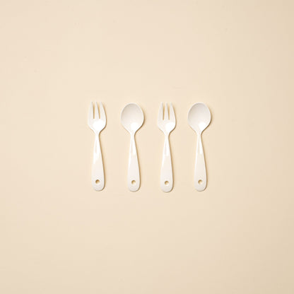 Japanese Enamel Bitty Serving Tools