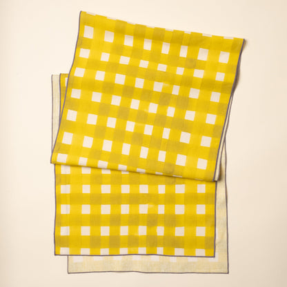 Crosshatch Linen Table Runner