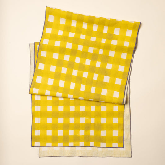 Crosshatch Linen Table Runner