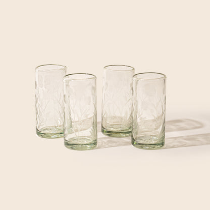 Etched Thistle Glassware