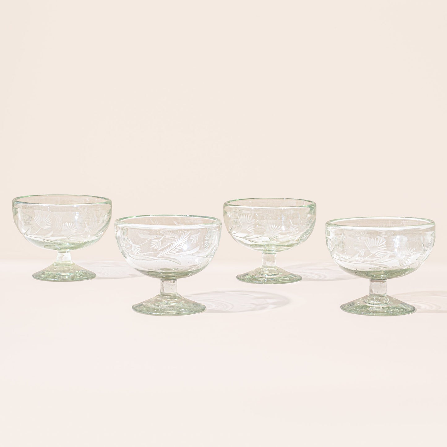Etched Thistle Glassware